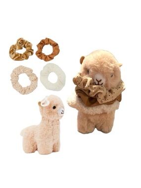 Llama Clip Keychain & Hair Scrunchies